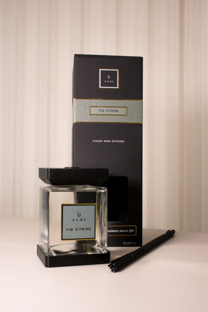 Lifestyle Home Collection Fig Citrine Square Reed Diffuser