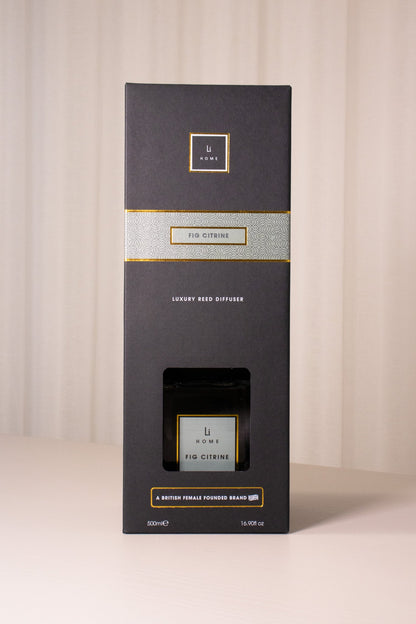 Lifestyle Home Collection Fig Citrine Square Reed Diffuser