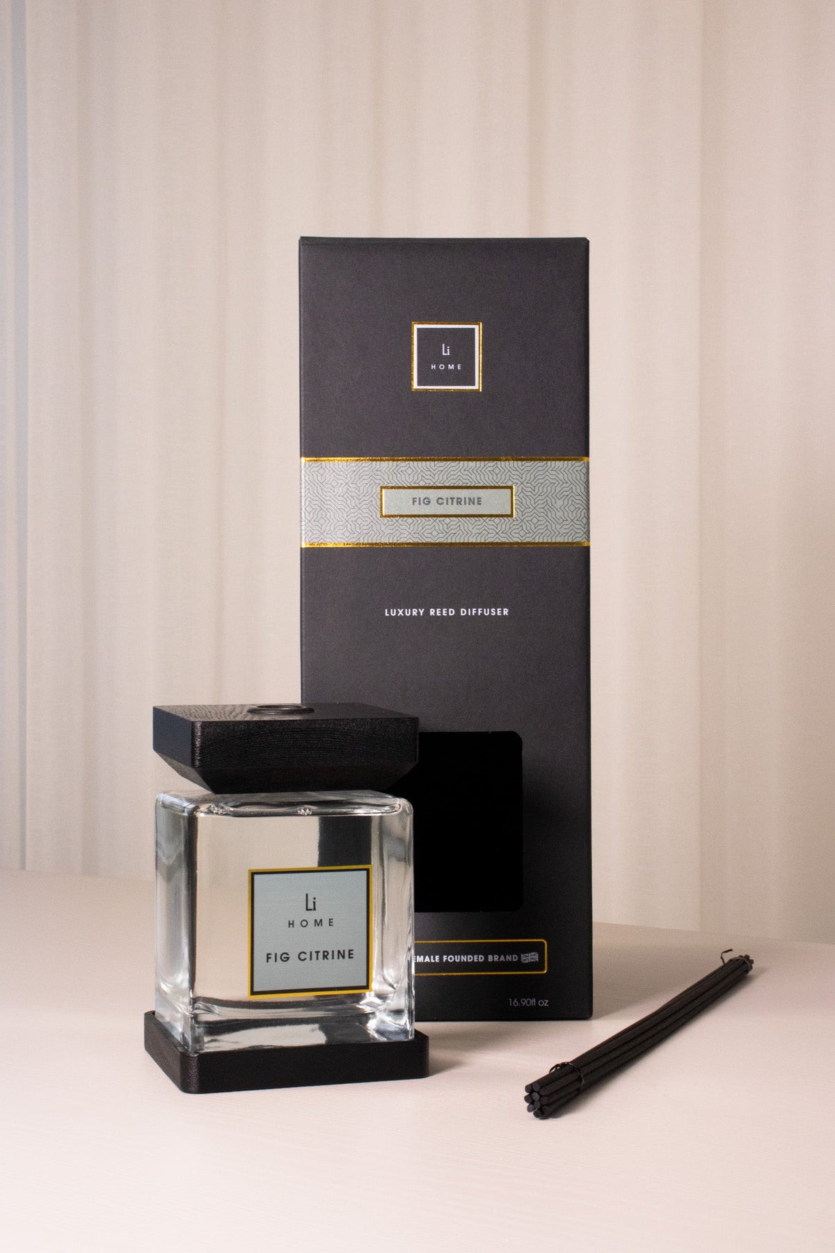 Lifestyle Home Collection Fig Citrine Square Reed Diffuser