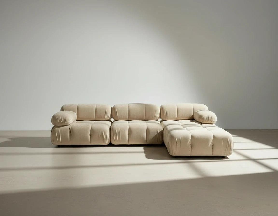 Camaleonda Modular Sectional Sofa - Faux Suede Charcoal