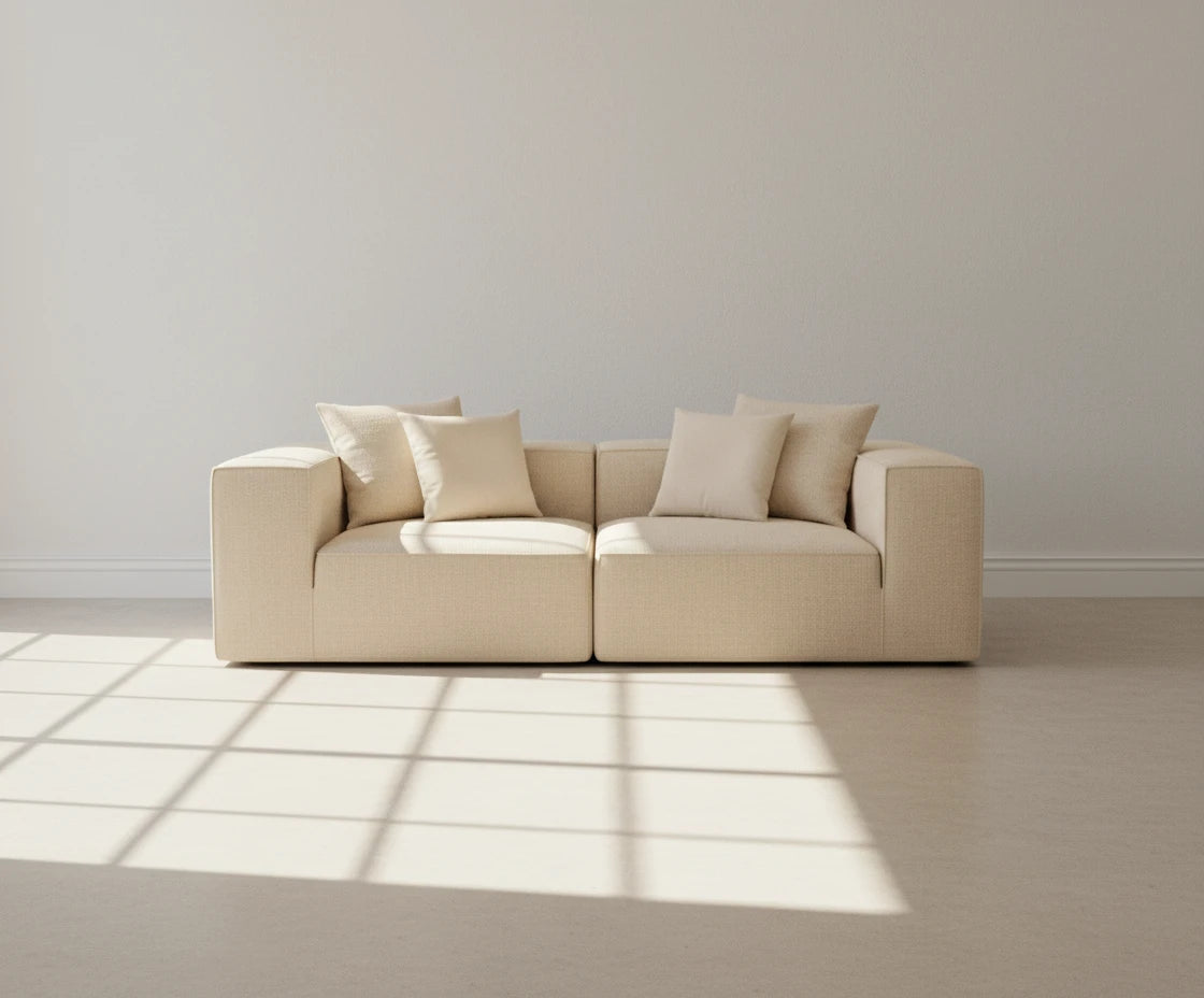 Cumulus Lounge Sofa - Compact Boneless 2-Seater with Cloud Comfort