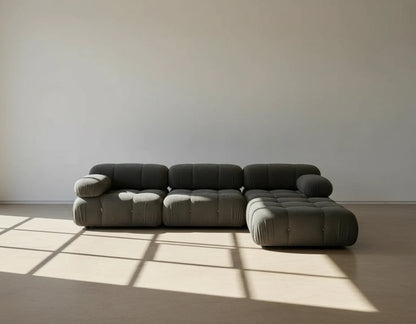 Camaleonda Modular Sectional Sofa - Faux Suede Charcoal