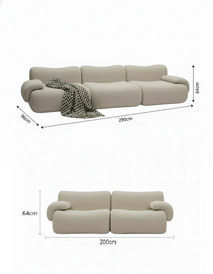 Aura Modular Lounge Sofa - Cloud Comfort Sculptural Design