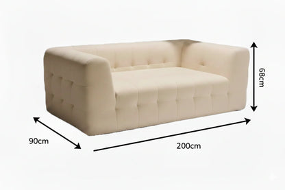 Verona Lounge Sofa - Sculptural Boneless 2-Seater with Cloud Comfort