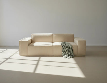 Urban Contour Modular Sofa - Dark Grey Bouclé Channel Tufted
