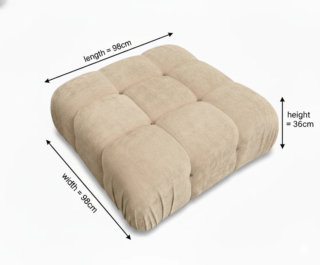 Camaleonda Modular Sectional Sofa - Faux Suede Charcoal
