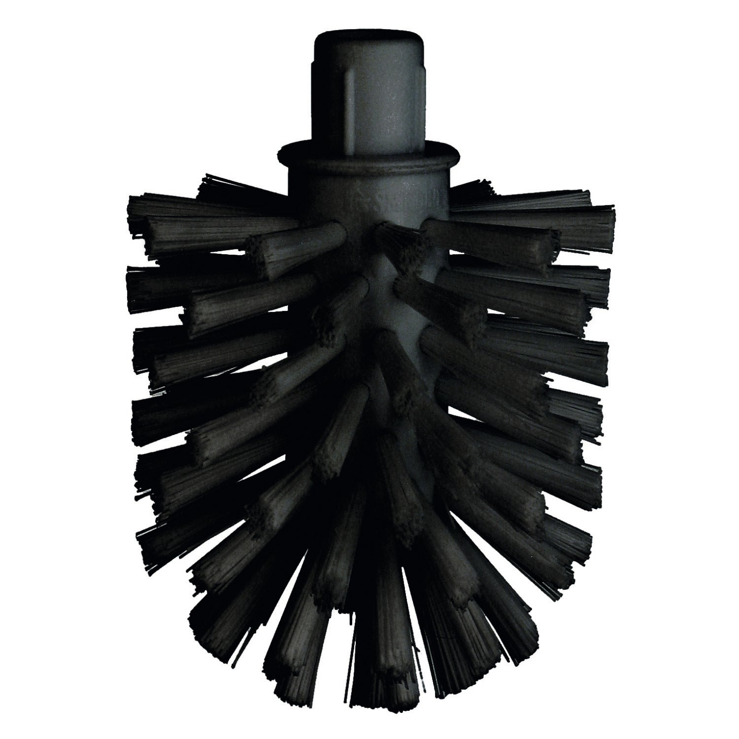 Black bristle brush on a white background