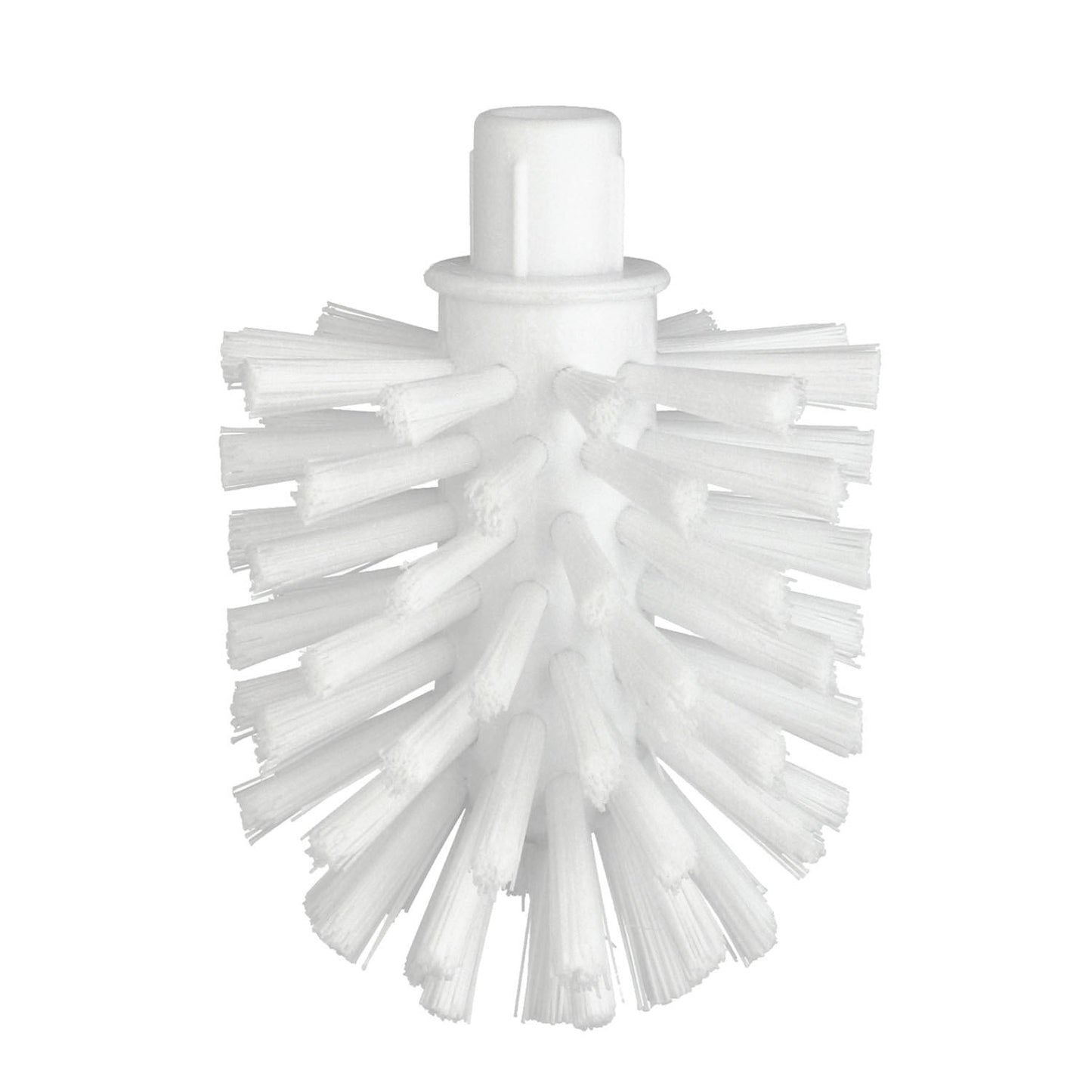 White bristle brush on a white background