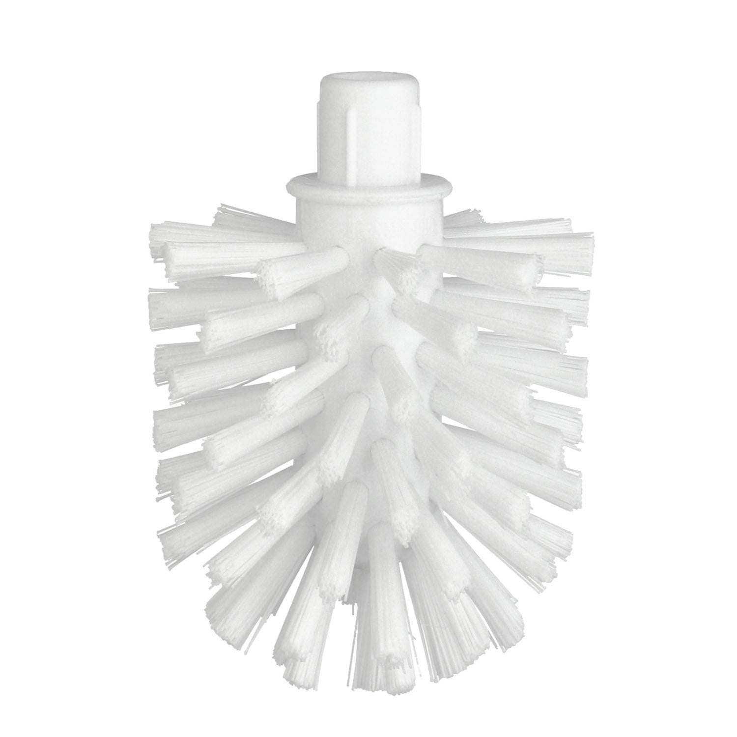 White bristle brush on a white background