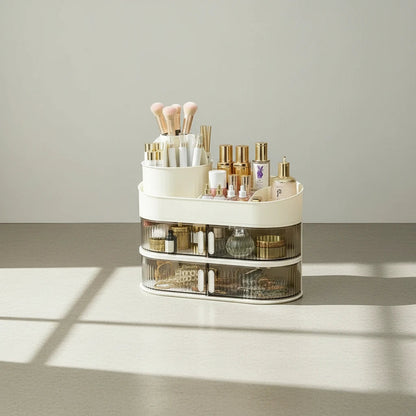 Multi-Layer Dustproof Countertop Cosmetics Storage Organiser