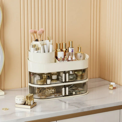 Multi-Layer Dustproof Countertop Cosmetics Storage Organiser