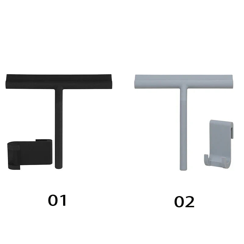 Long-Handled Silicone Shower Squeegee