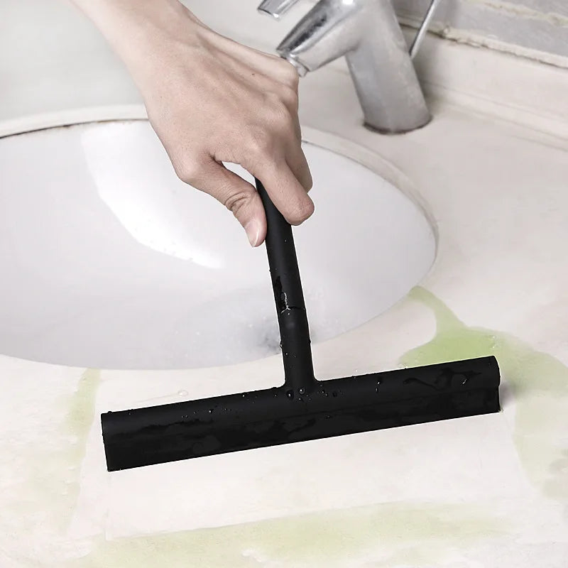 Long-Handled Silicone Shower Squeegee