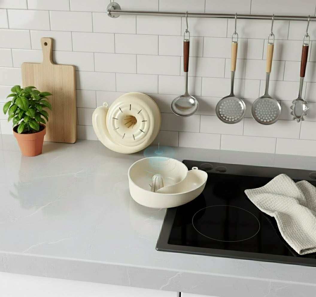 Snail-Shaped Vortex Drainer Basket for Kitchen Cleaning and Storage