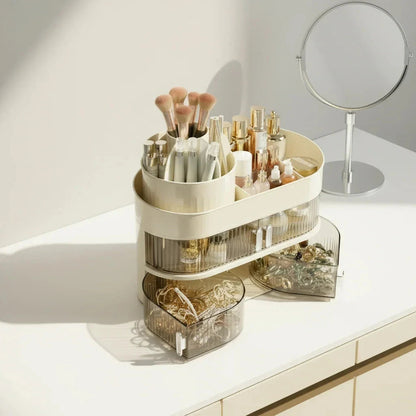 Multi-Layer Dustproof Countertop Cosmetics Storage Organiser