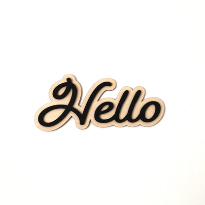 Hello Wall Art Home Sign