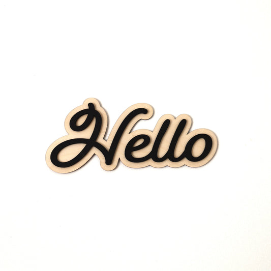 Hello Wall Art Home Sign