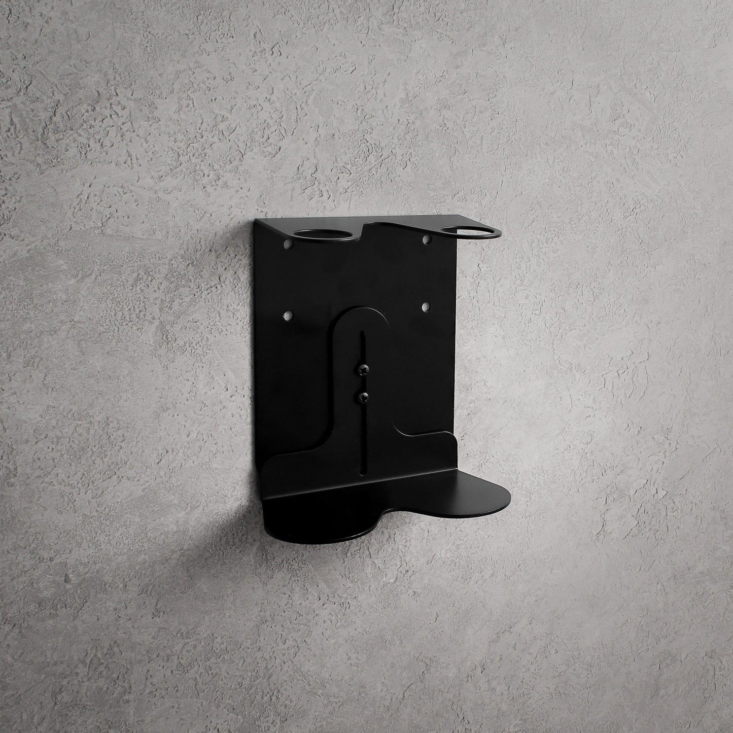 Namie Black Wall Bracket & Frosted White Glass Dispenser Set
