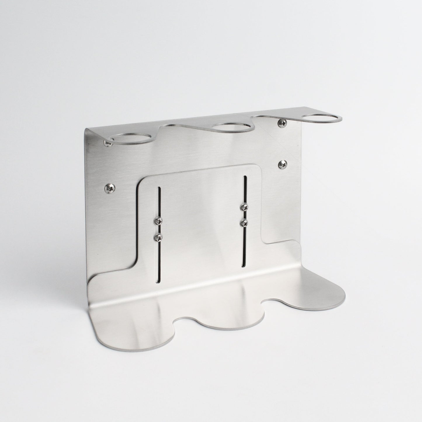 Namie Silver Wall Bracket & Amber Glass Dispenser Set