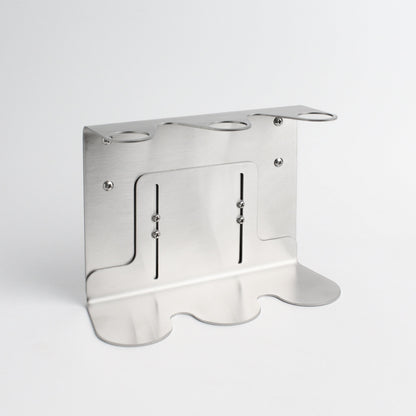Namie Silver Wall Bracket & Amber Glass Dispenser Set