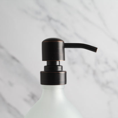 Namie Black Tray & Frosted White Dispenser Triple Set