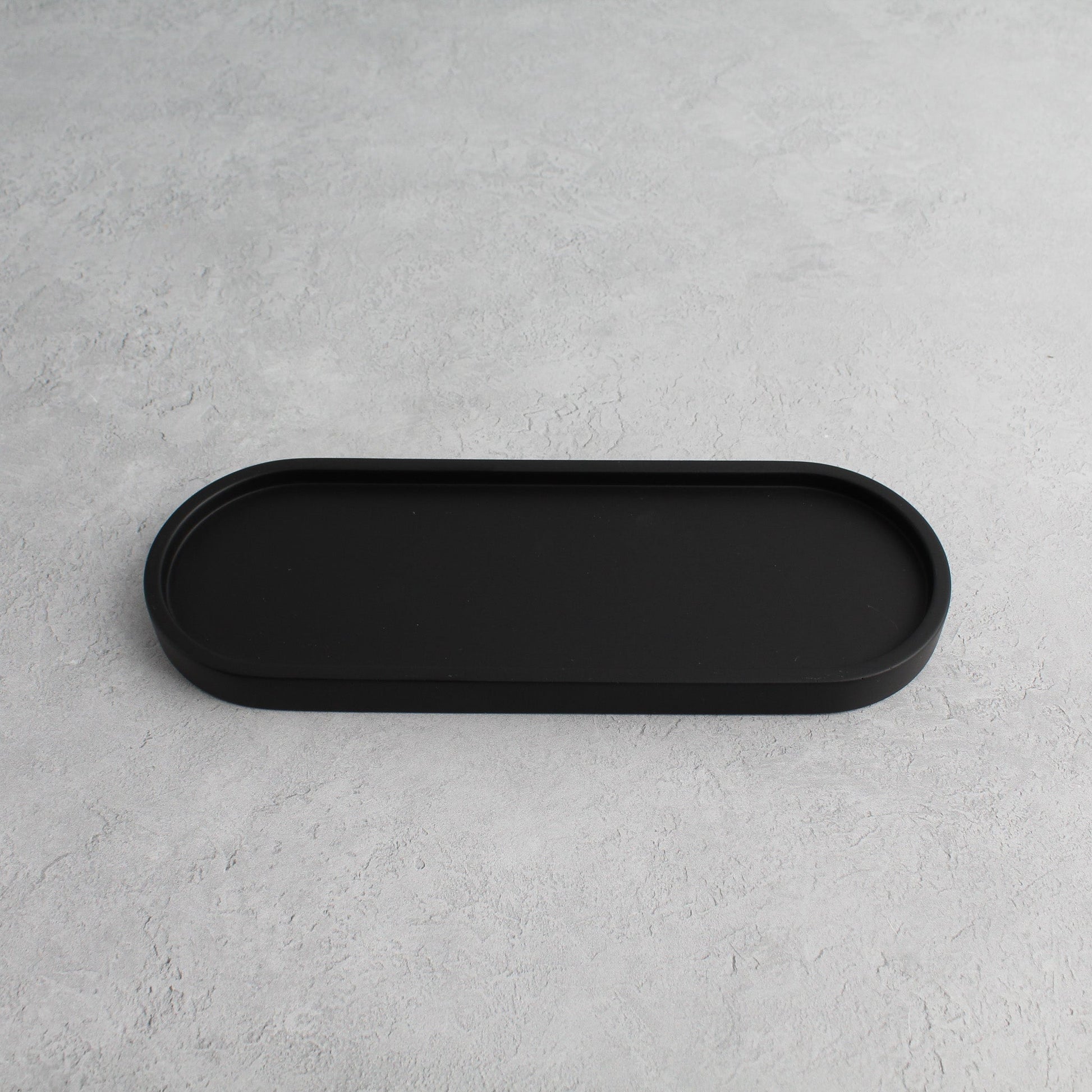 Namie Black Tray & Frosted White Dispenser Triple Set