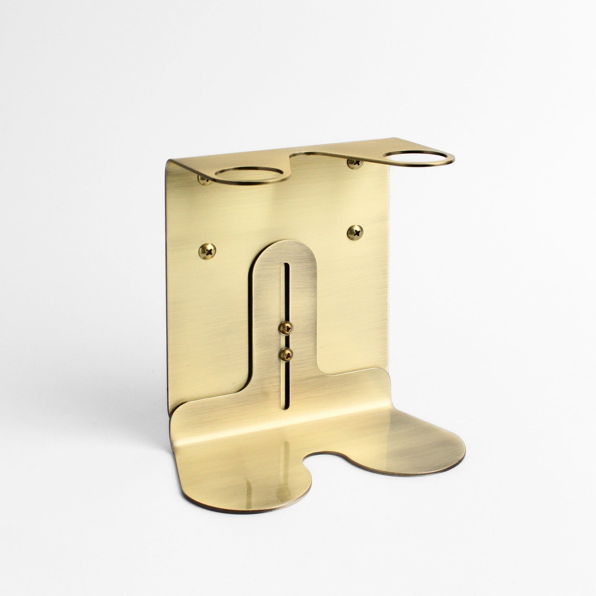 Namie Gold Wall Bracket & Amber Glass Dispenser Set