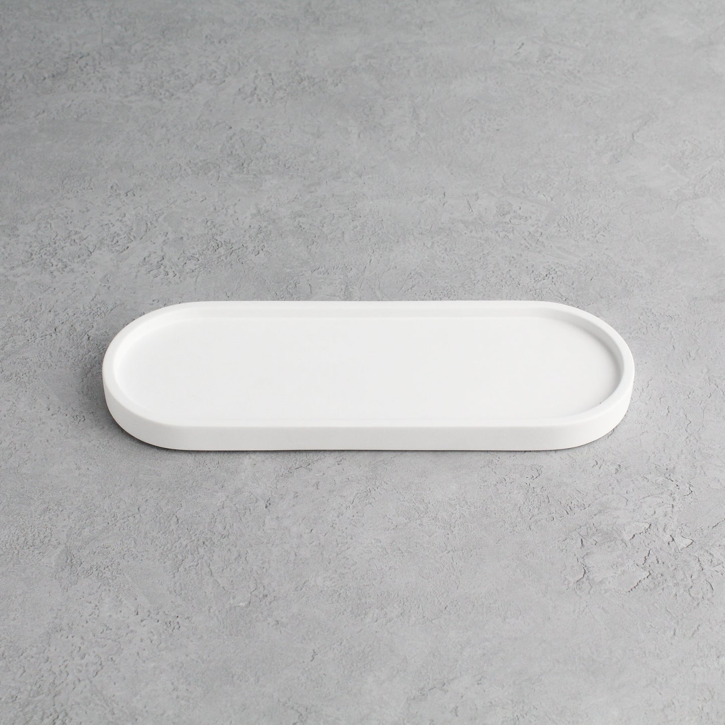 Namie White Tray & Frosted Amber Glass Dispenser Triple Set