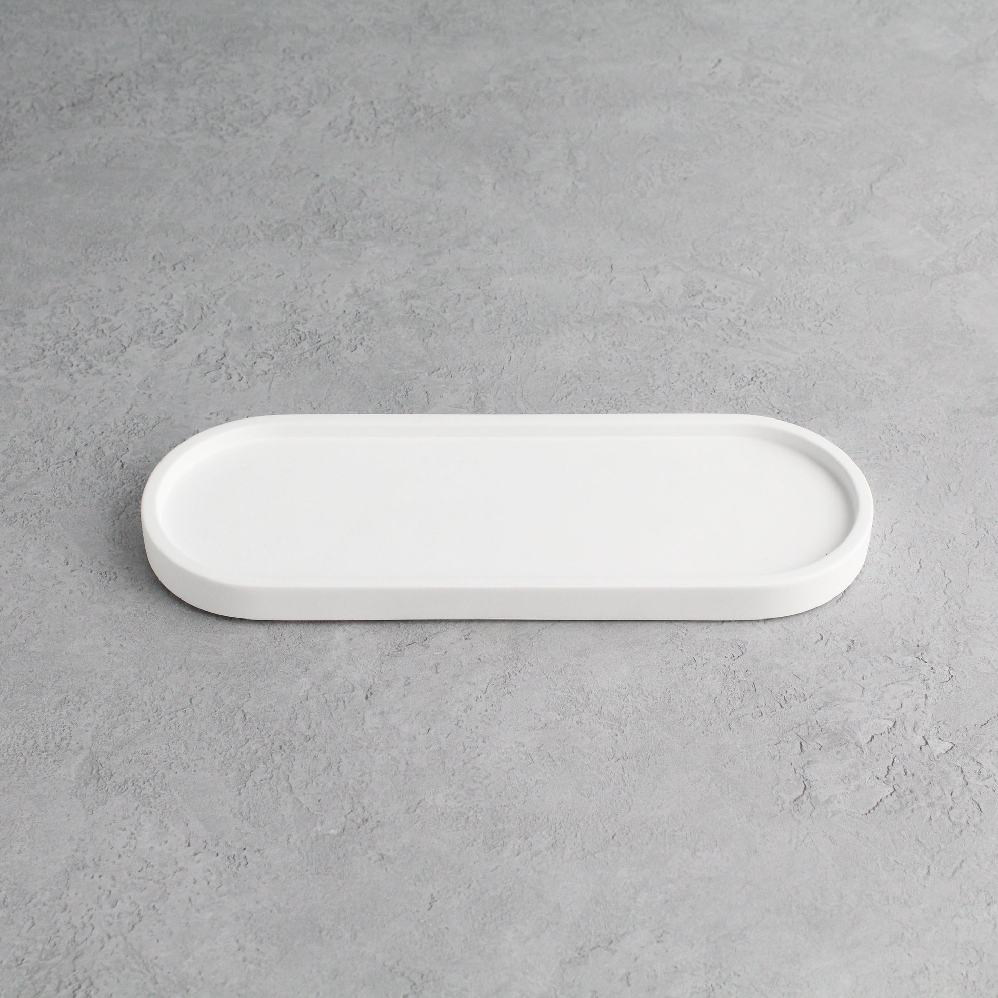 Namie White Tray & Frosted Amber Glass Dispenser Triple Set