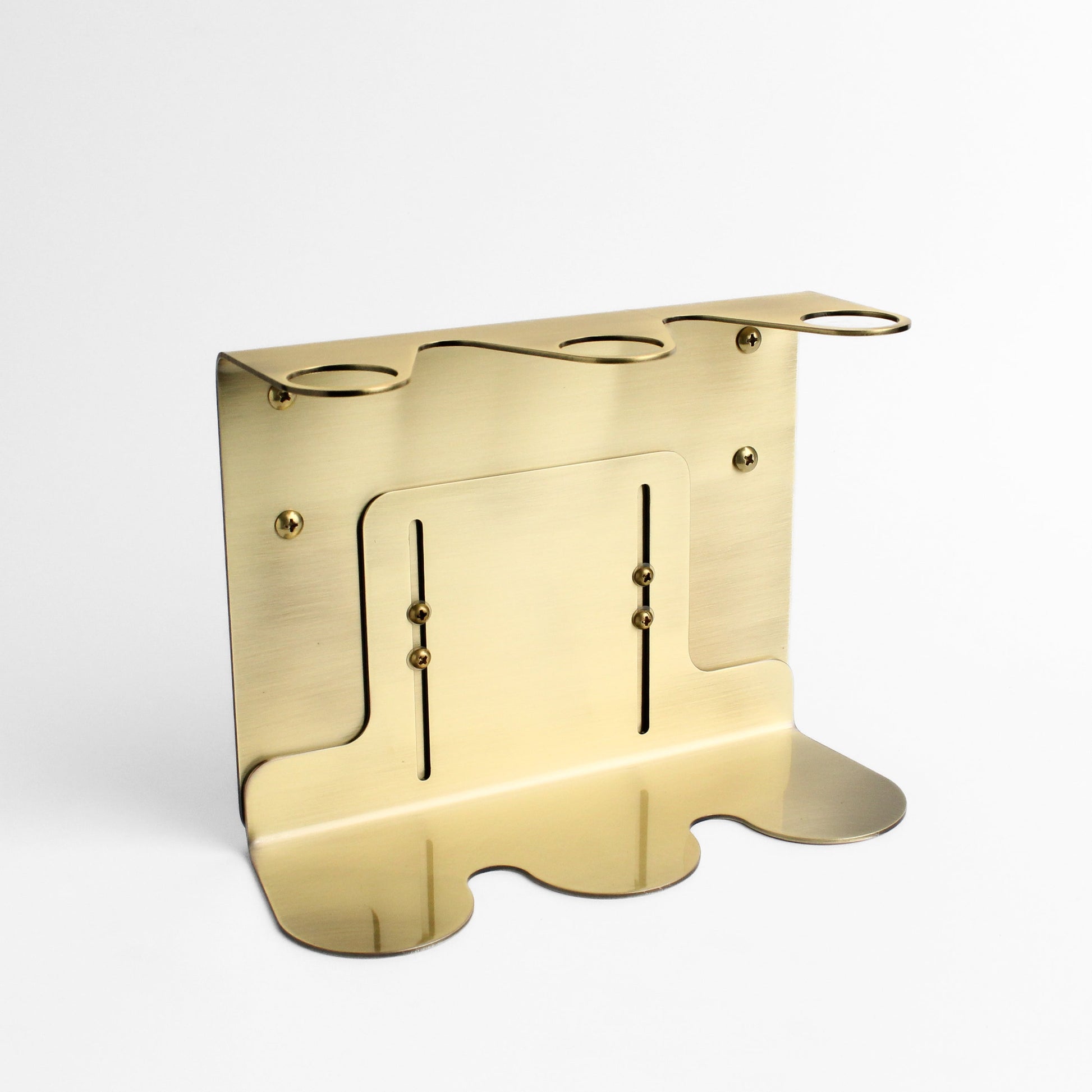 Namie Gold Wall Bracket & Frosted White Glass Dispenser Set