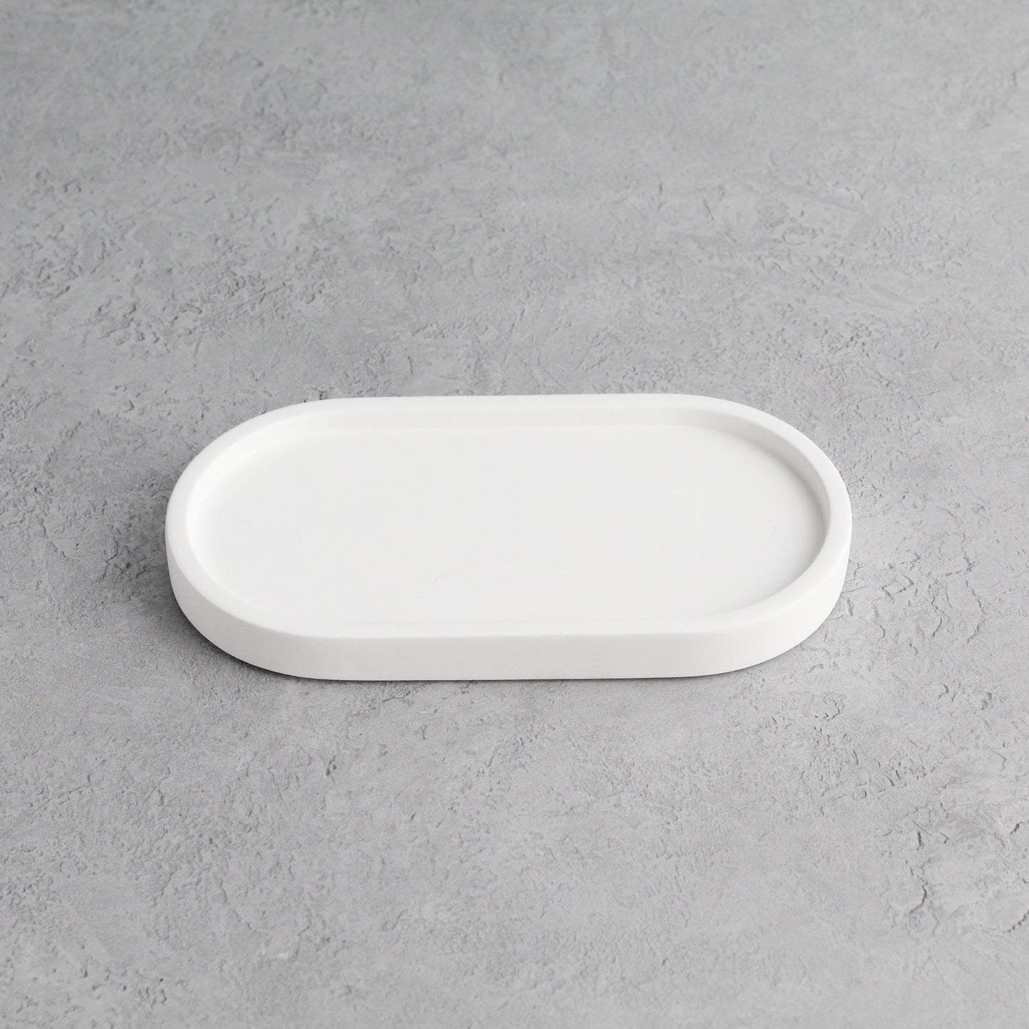 Namie White Tray & Frosted Amber Glass Dispenser Double Set