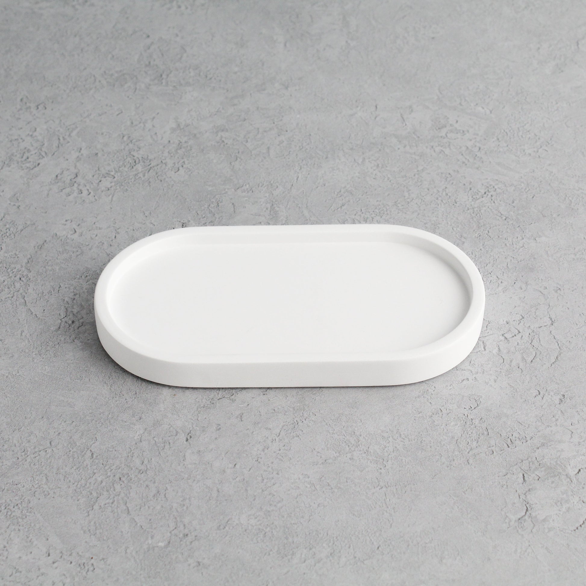 Namie White Tray & Frosted Amber Glass Dispenser Double Set