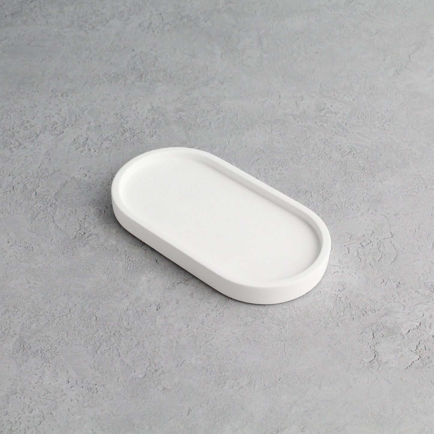 Namie White Tray & Frosted Amber Glass Dispenser Double Set