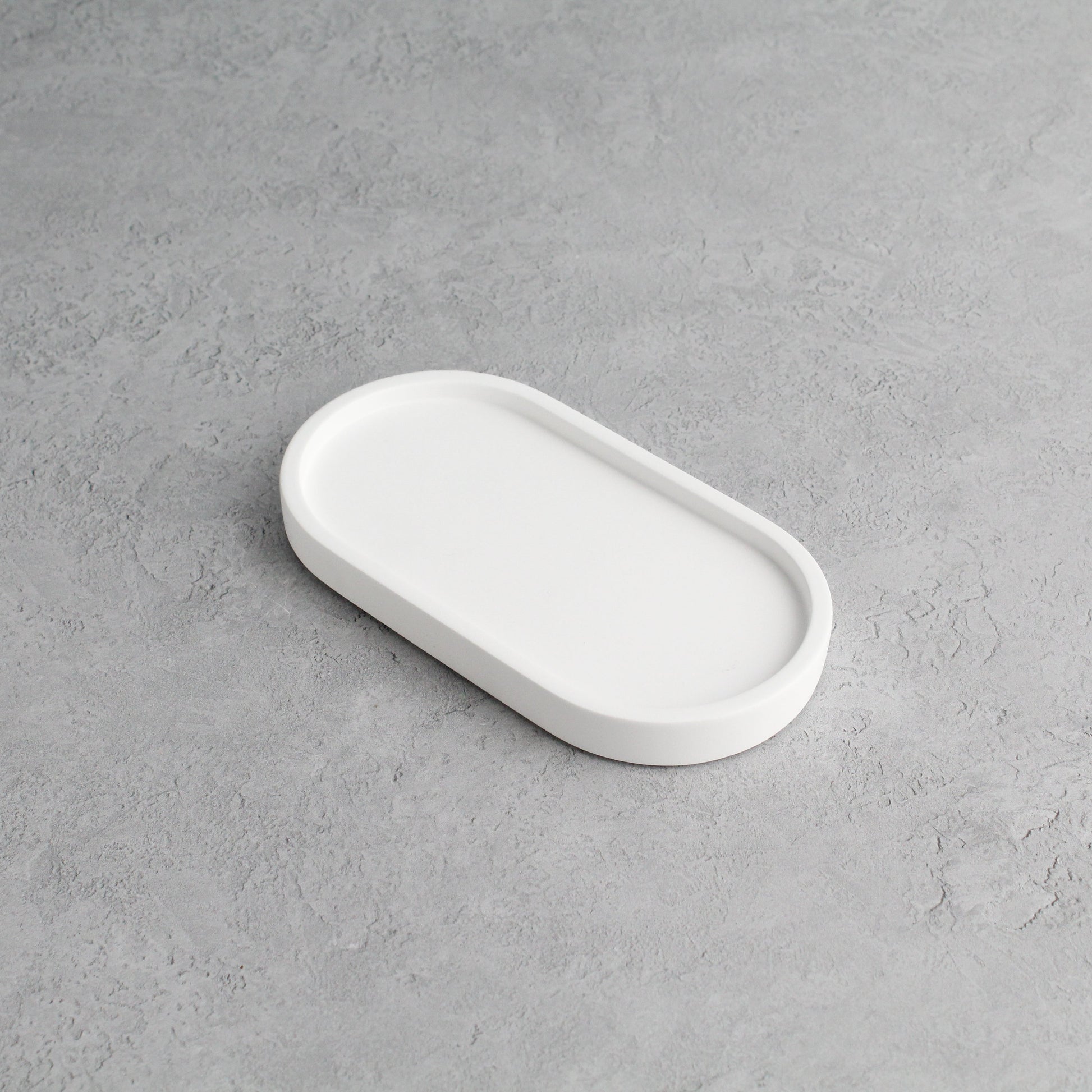 Namie White Tray & Frosted Amber Glass Dispenser Double Set