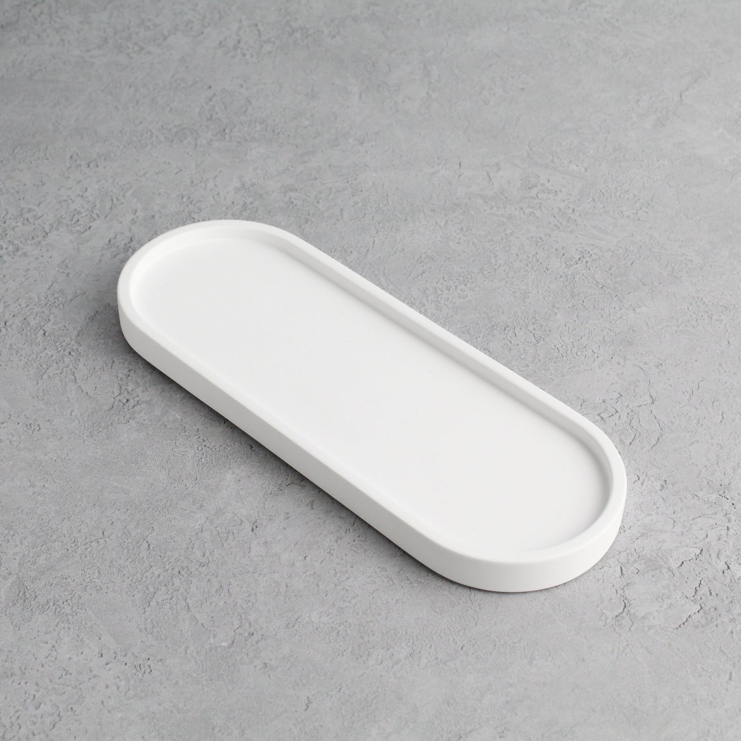 Namie White Tray & Frosted Amber Glass Dispenser Triple Set