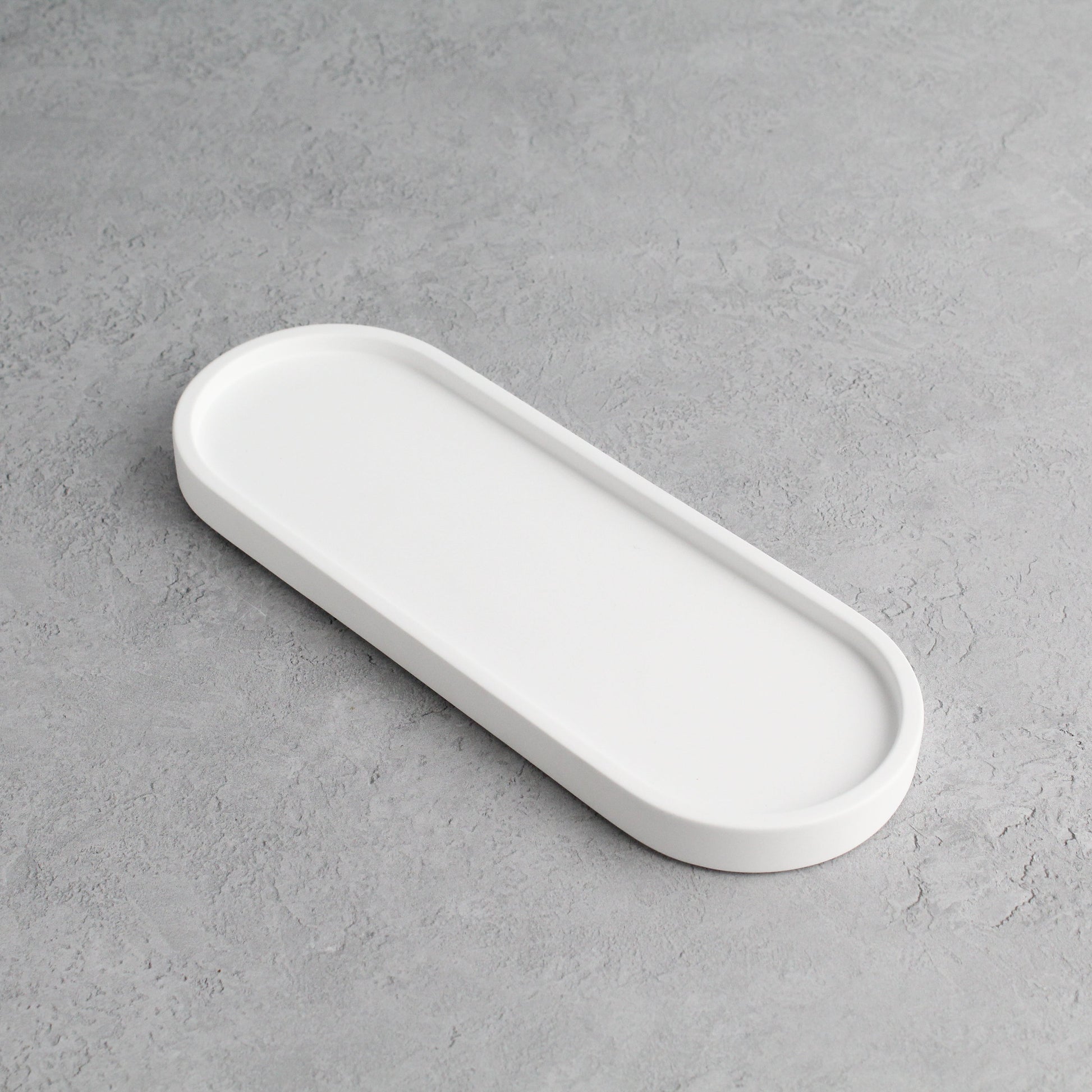 Namie White Tray & Frosted Amber Glass Dispenser Triple Set