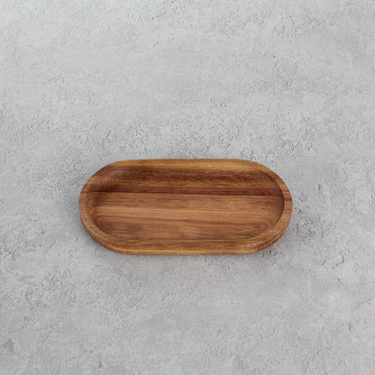 Namie Frosted White Glass Soap Dispenser Double Set with Acacia Wood Tray