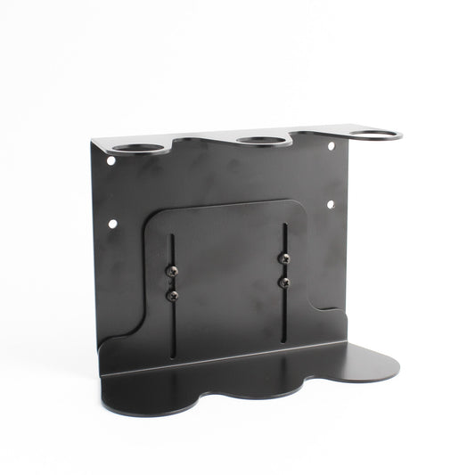 Namie Black Wall Bracket & Clear Glass Dispenser Set