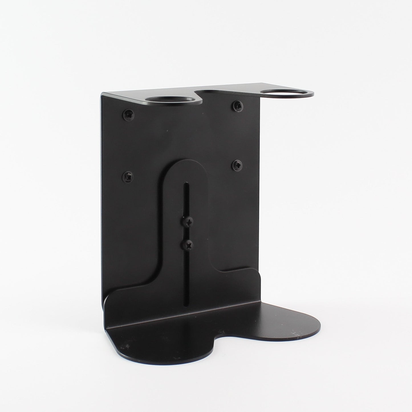 Namie Black Wall Bracket & Clear Glass Dispenser Set