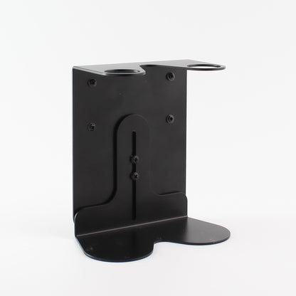 Namie Black Wall Bracket & Clear Glass Dispenser Set