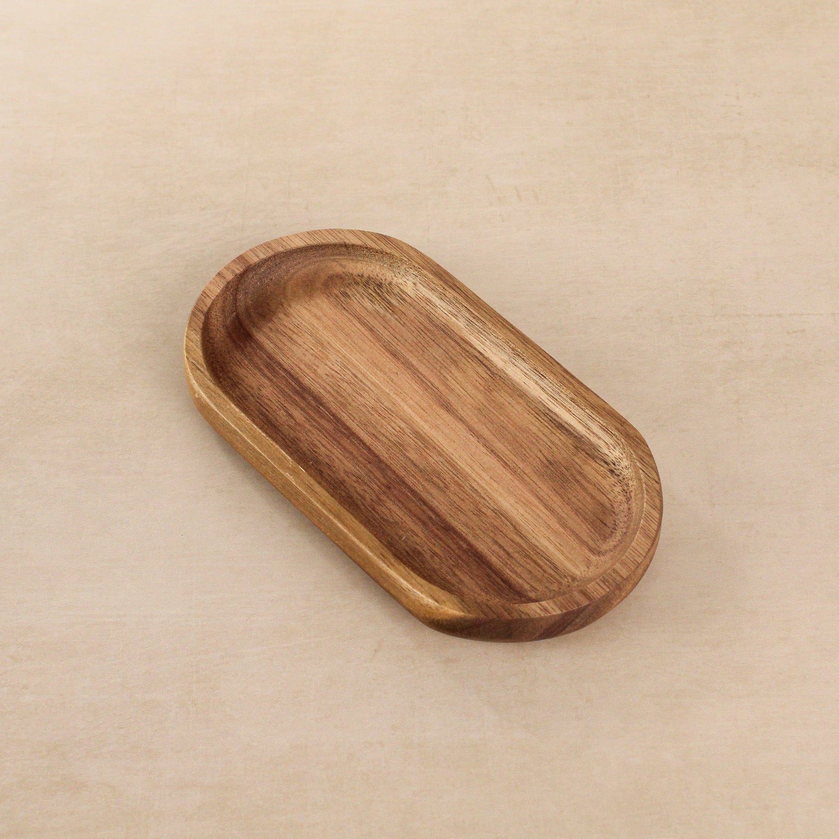Namie Amber Glass Soap Dispenser Double Set with Acacia Wood Tray