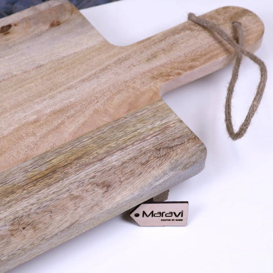 Narva Mango Wood Large Footed Serving and Cheese Board 70 cm