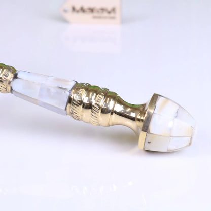 Yala Brass and Mother of Pearl Reading Magnifying Glass 10 cm