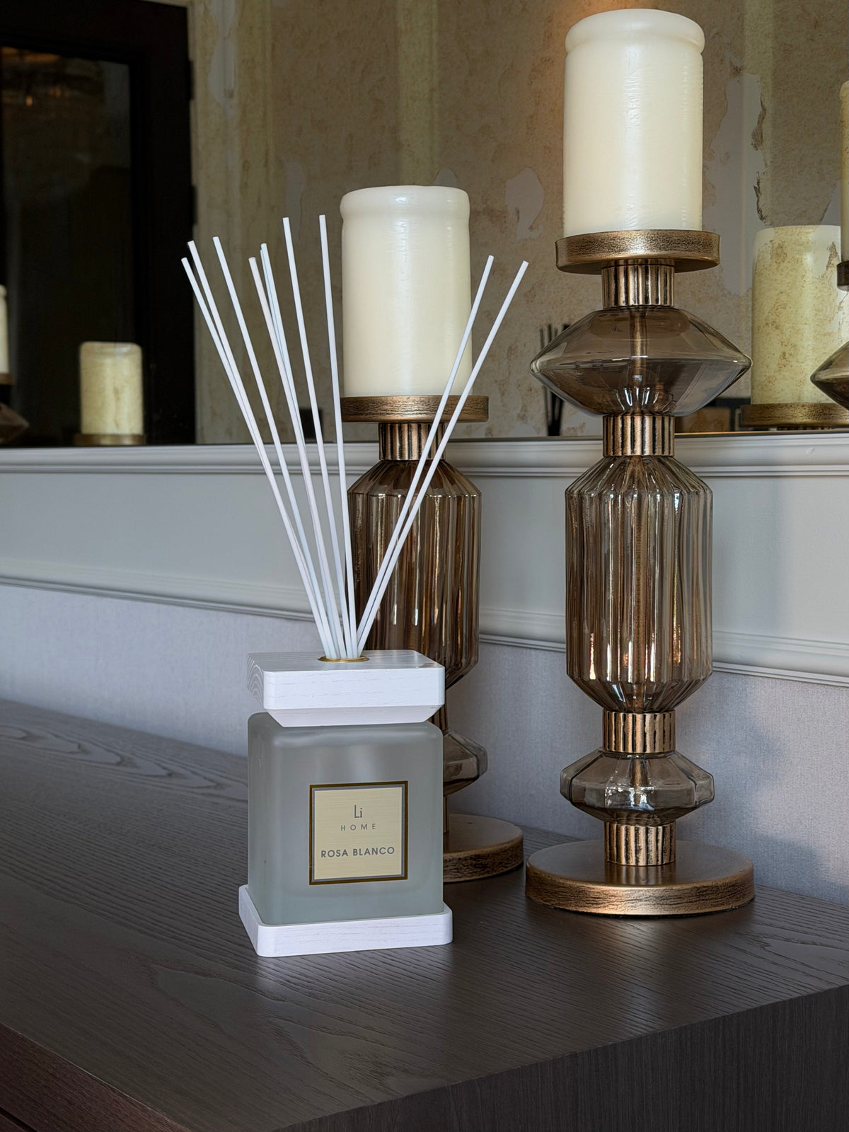Lifestyle Home Collection Rosa Blanco Square Reed Diffuser