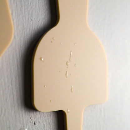 Toilet Door Sign Man Woman | Stone Texture Bathroom Wall Sign | Beige Acrylic