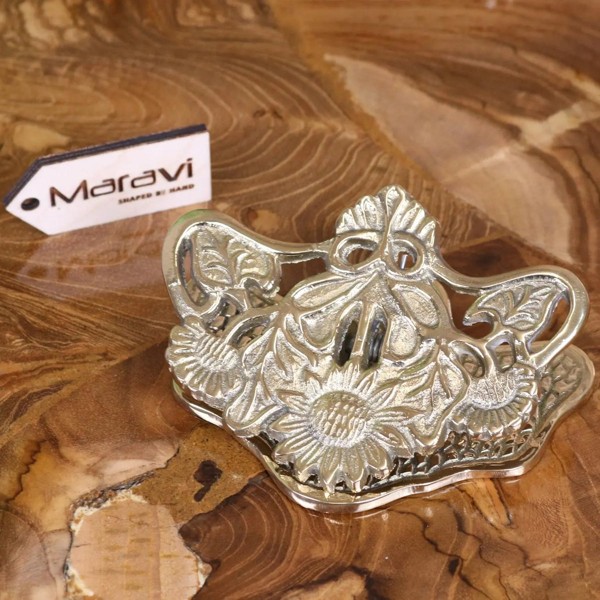 Newsa Brass Sunflower Desk Accessories, 4 Styles