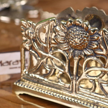 Newsa Brass Sunflower Desk Accessories, 4 Styles