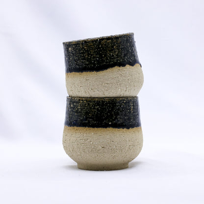 Blunero Tazza Handmade Ceramic Milled Stoneware Cappucino Mug