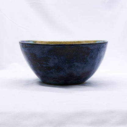 Large Ochre Tide Speckle Handmade Ceramic Stoneware Dinner Bowl