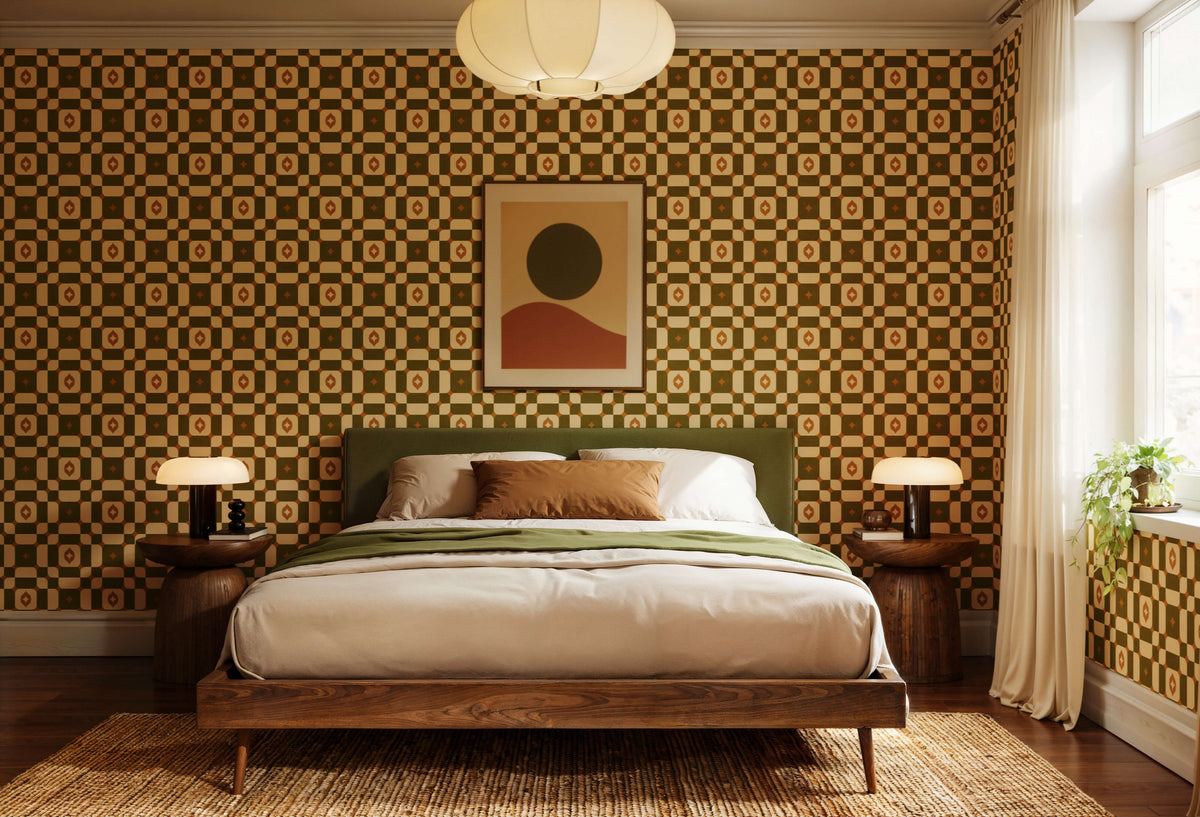 Bobbi Beck Ida Mid Century Abstract Wallpaper